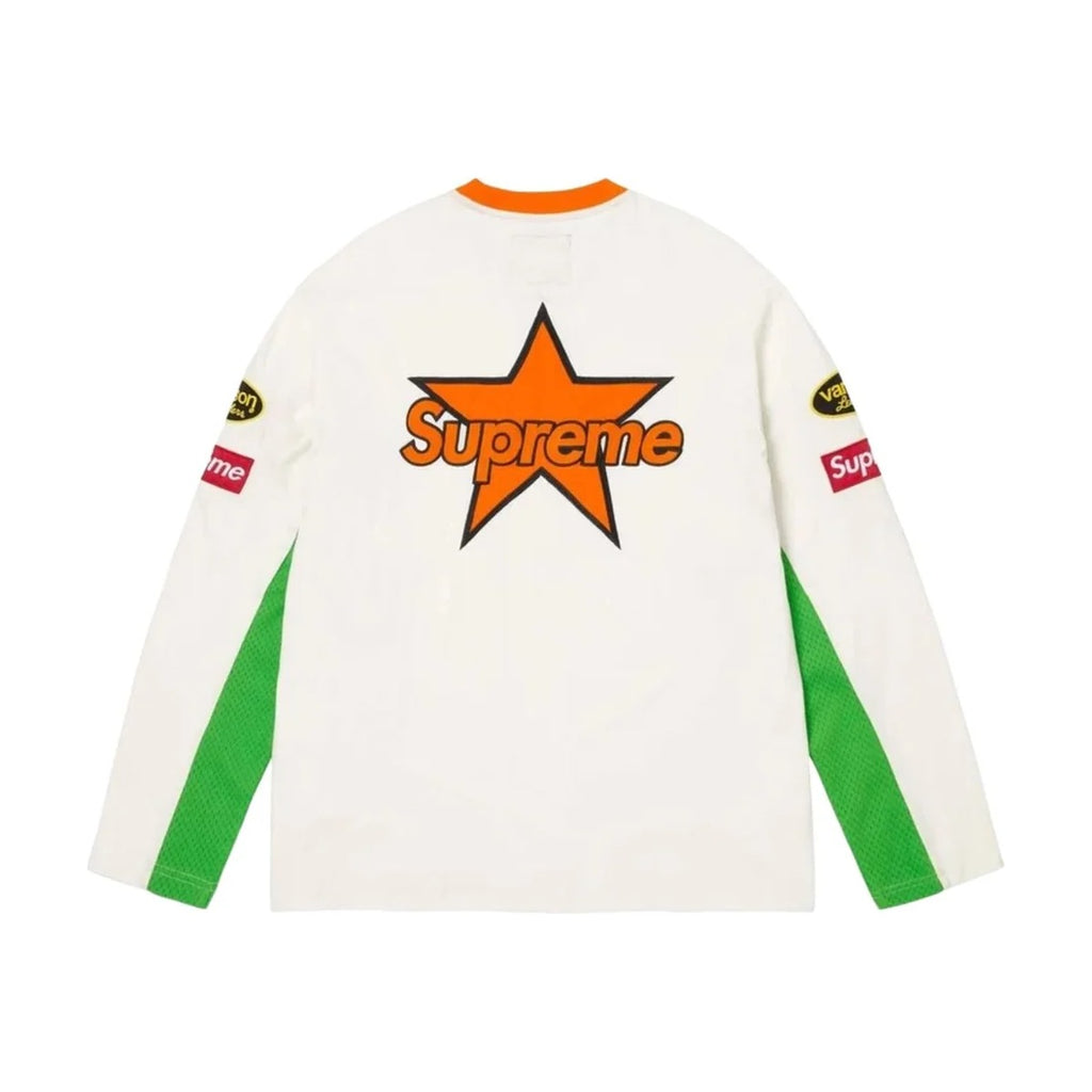 Supreme x Vanson Leathers L/S Top – White (SS26)