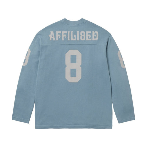 Haut de football Supreme Affiliated à manches longues bleu ciel (PE25)