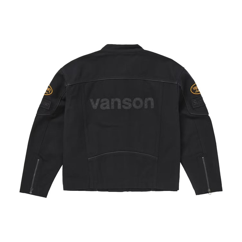 Veste Supreme x Vanson Leathers en coton Cordura – Noir (PE25)