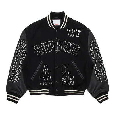 Supreme Praises Varsity Jacket Black