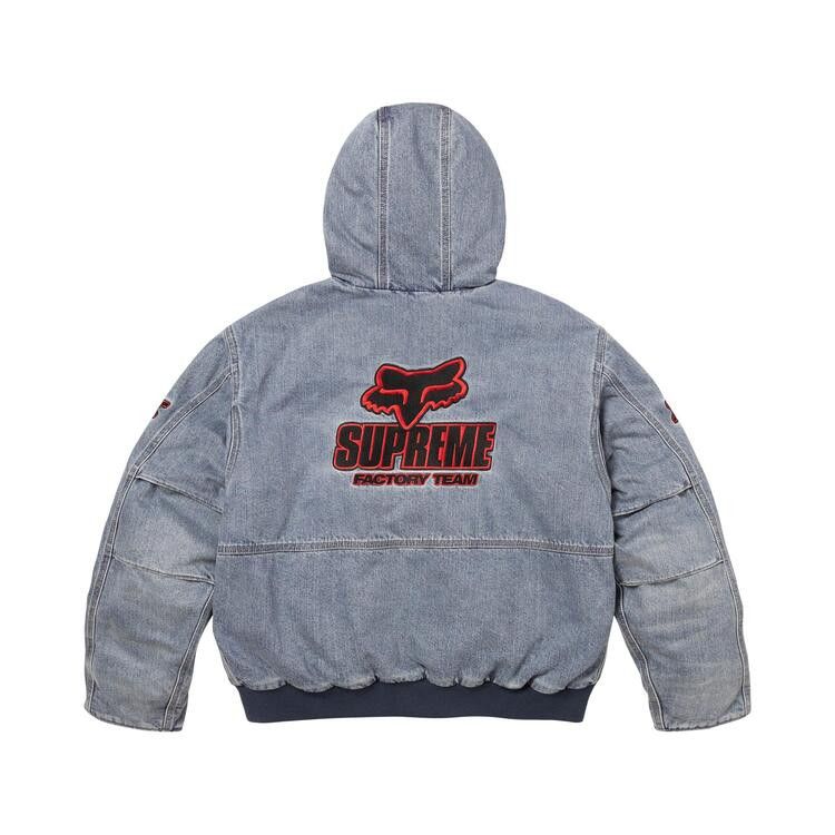 Supreme x Fox Racing Hooded Work Jacket Denim