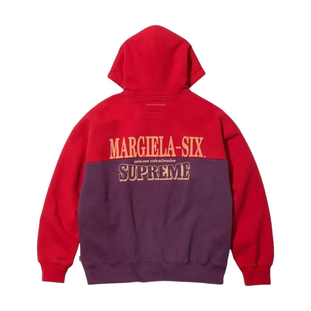 Supreme x MM6 Maison Margiela Eagle Zip Up Hooded Sweatshirt – Red (SS26)