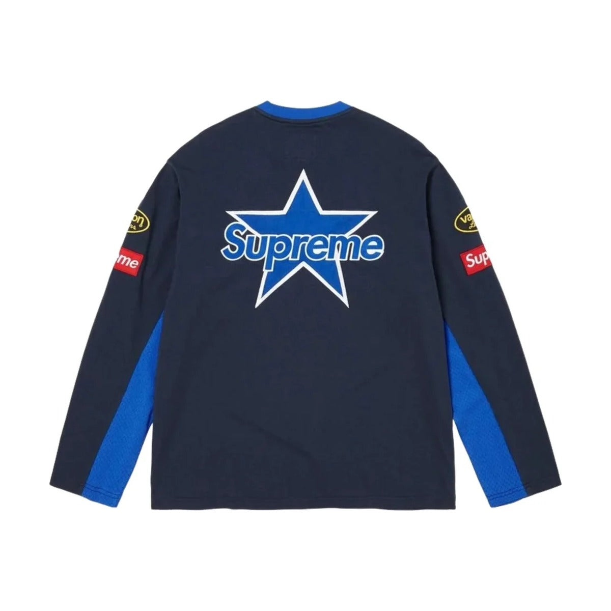 Supreme x Vanson Leathers L/S Top – Navy (SS26)