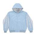 Veste en cuir à capuche Supreme x Jordan – Bleu céleste (PE26)