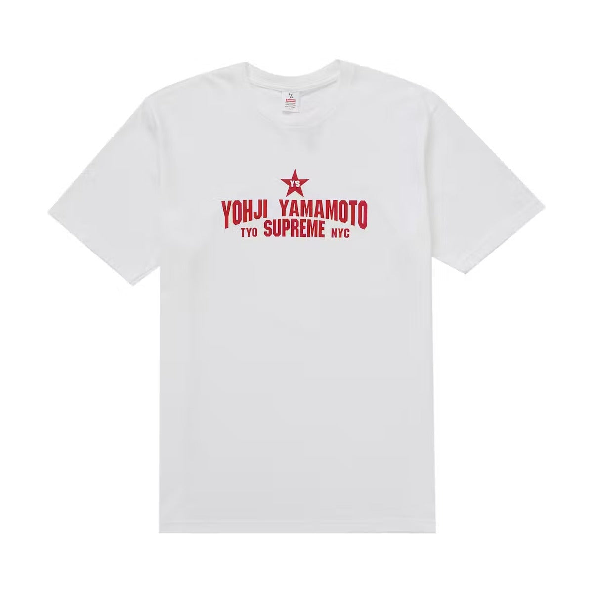 Supreme x Y's by Yohji Yamamoto Star Tee – White (FW25)