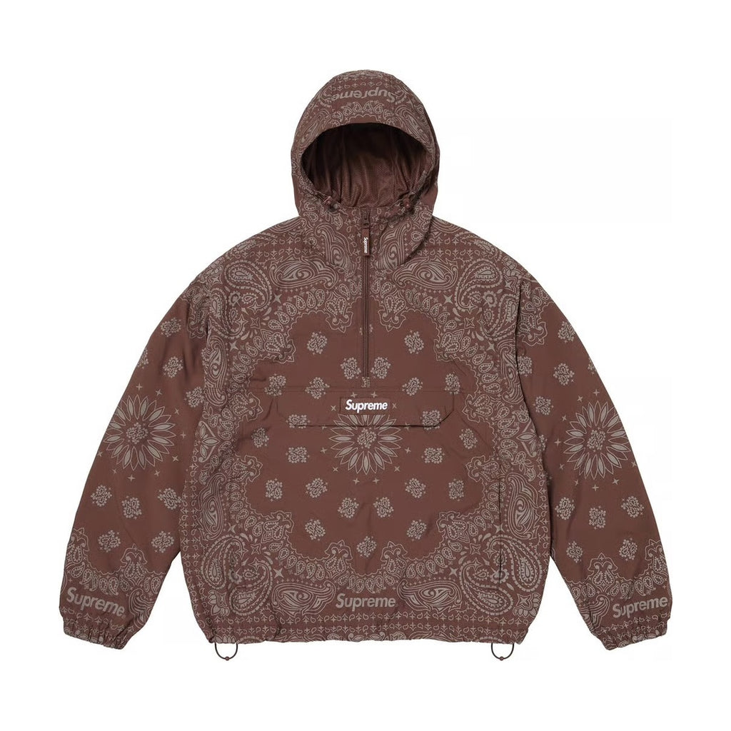 Supreme Reflective Bandana Anorak – Brown (SS26)