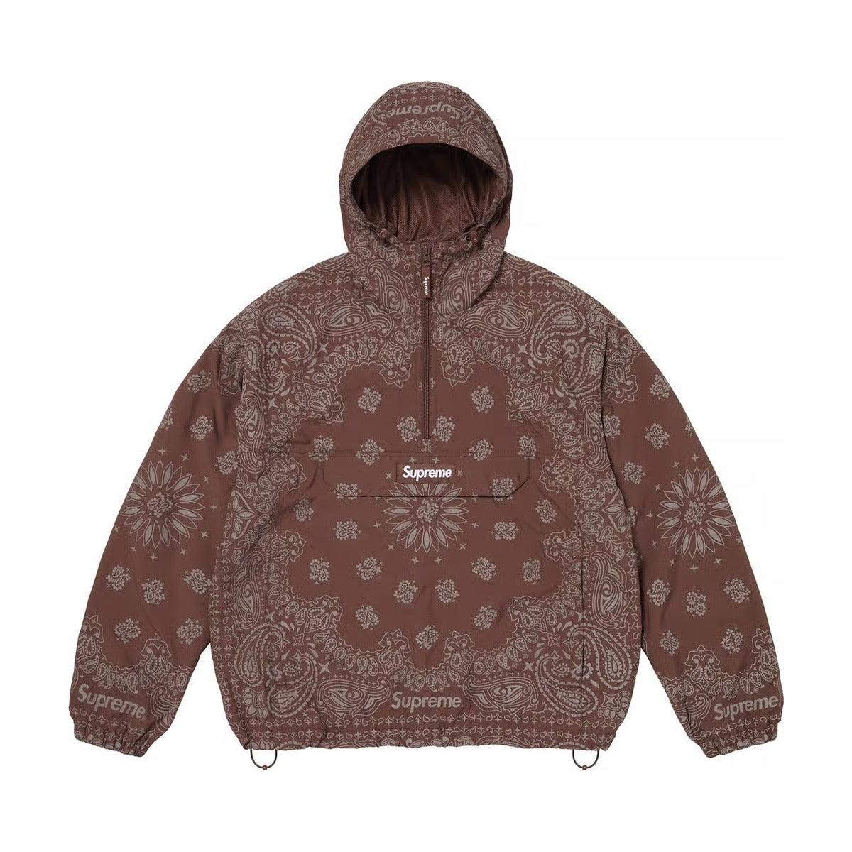 Supreme Reflective Bandana Anorak – Brown (SS26)