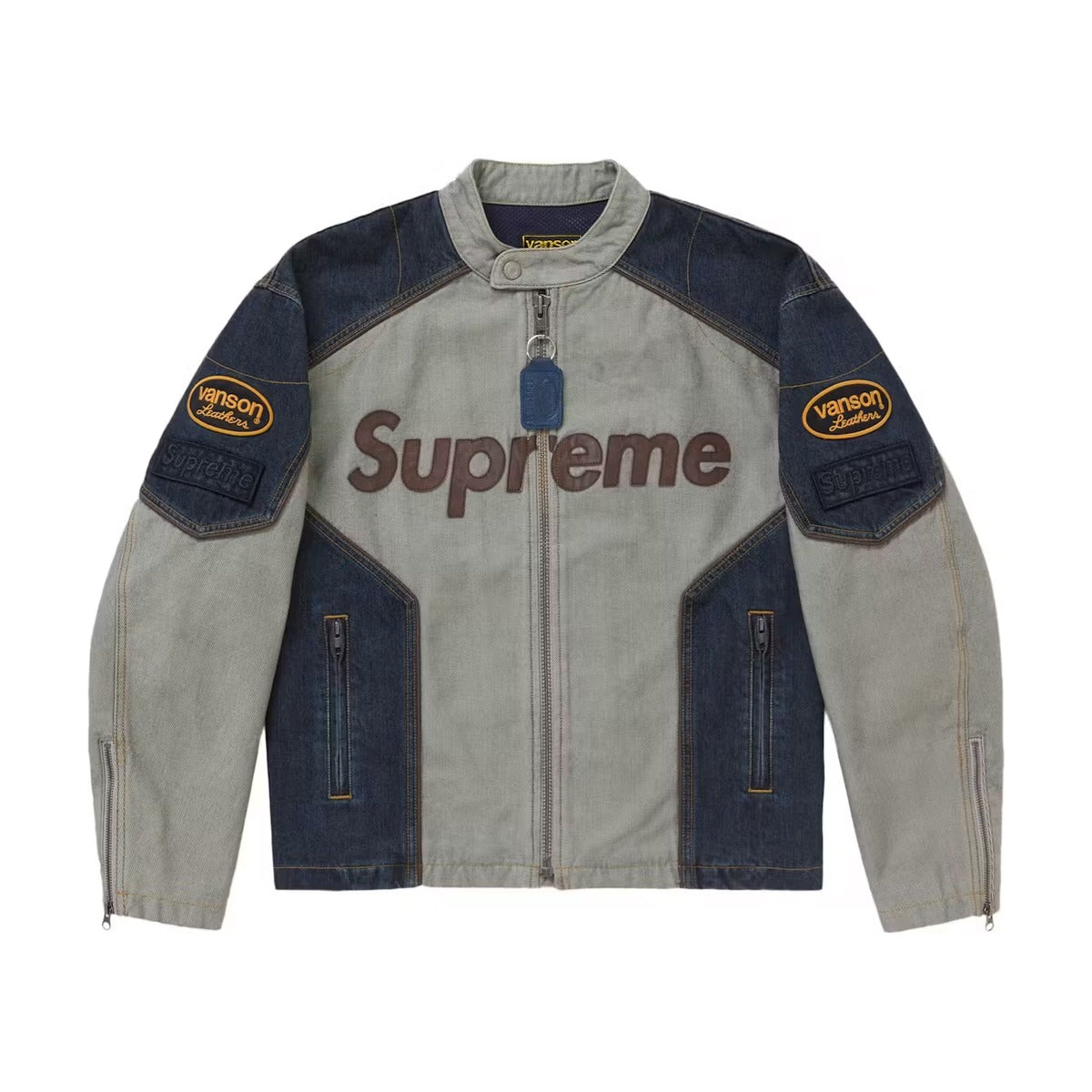 Supreme x Vanson Leathers Cordura Cotton Jacket – Denim (SS25)