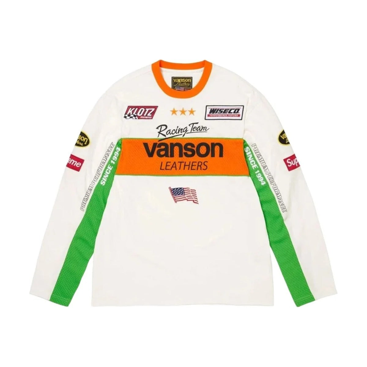 Supreme x Vanson Leathers L/S Top – White (SS26)
