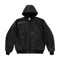 Supreme x Jordan Hooded Leather Jacket – Black (SS26)