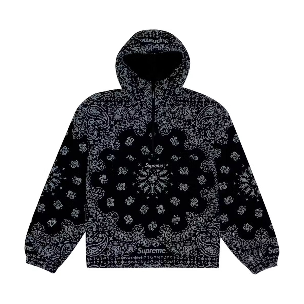 Supreme Reflective Bandana Anorak – Black (SS26)