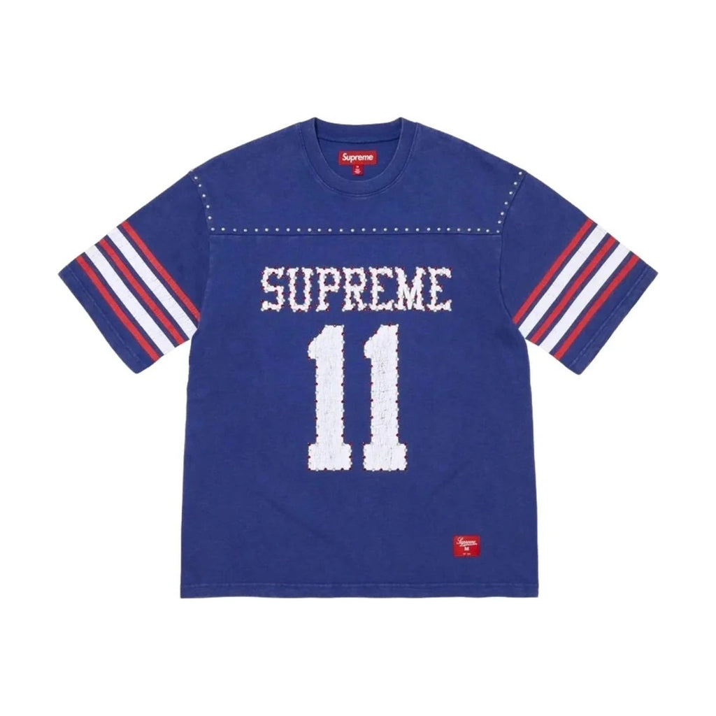 Supreme Studded S/S Football Top – Blue (SS26)