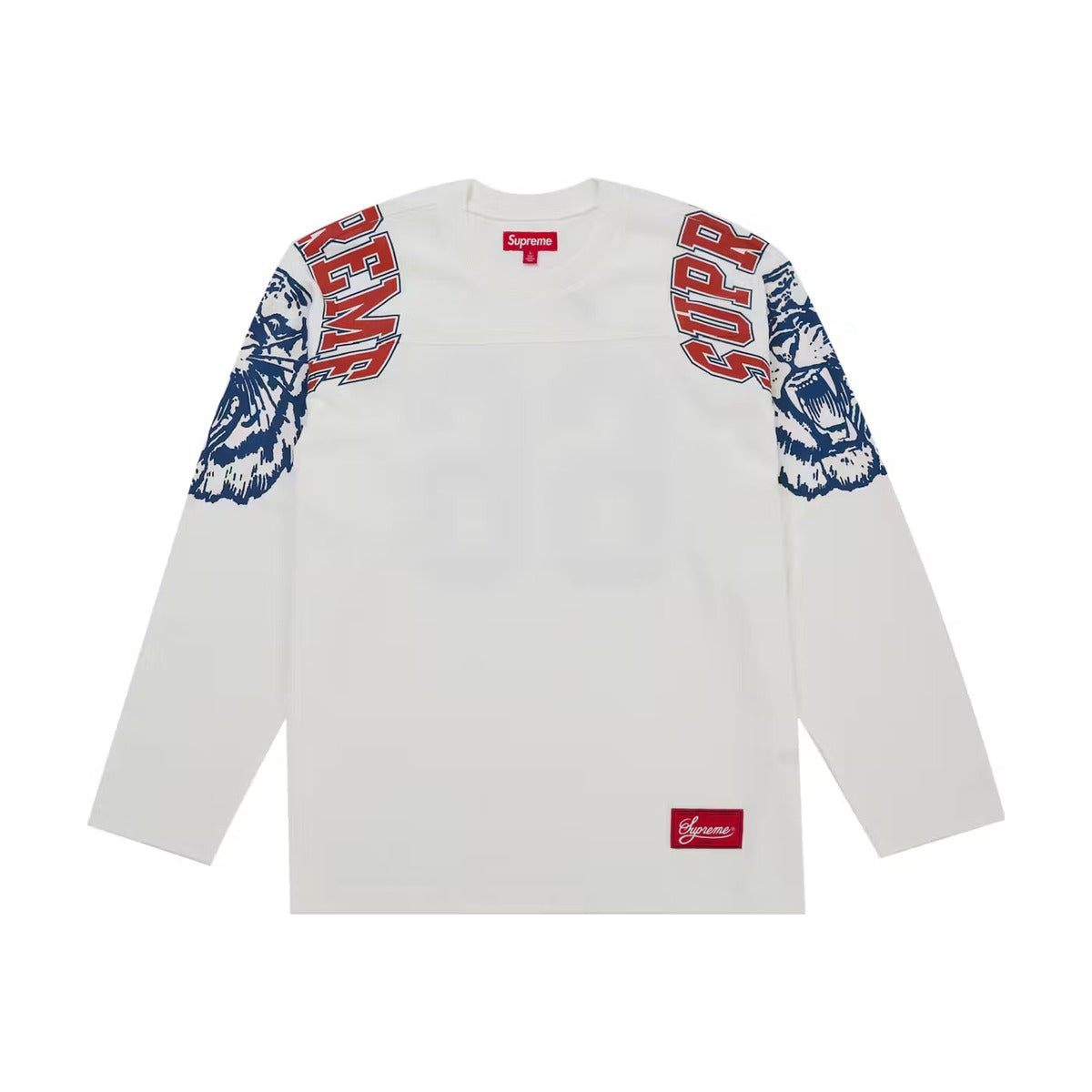 Supreme Mascot L/S Football Top – White (FW25)