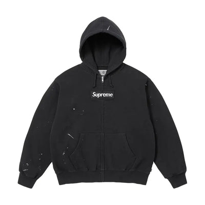 Sweat à capuche zippé Supreme x MM6 Maison Margiela Box Logo – Noir (PE26)