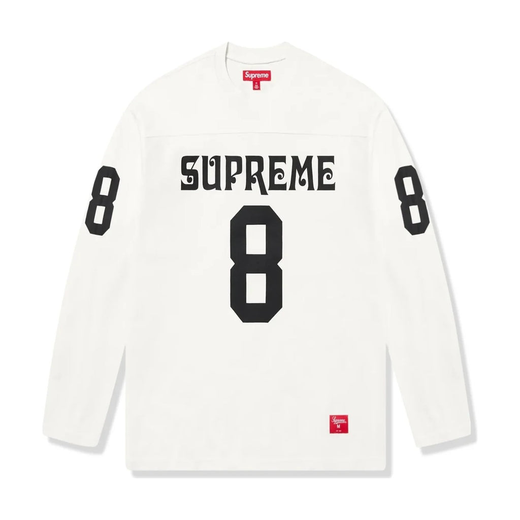 Haut de football Supreme Affiliated à manches longues blanc (PE25)