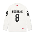 Haut de football Supreme Affiliated à manches longues blanc (PE25)