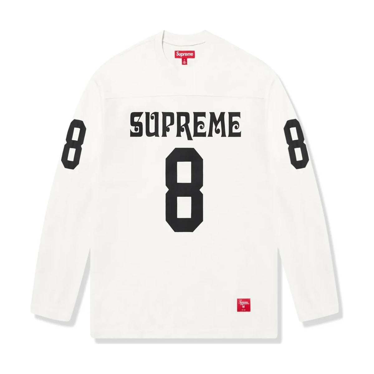 Haut de football Supreme Affiliated à manches longues blanc (PE25)