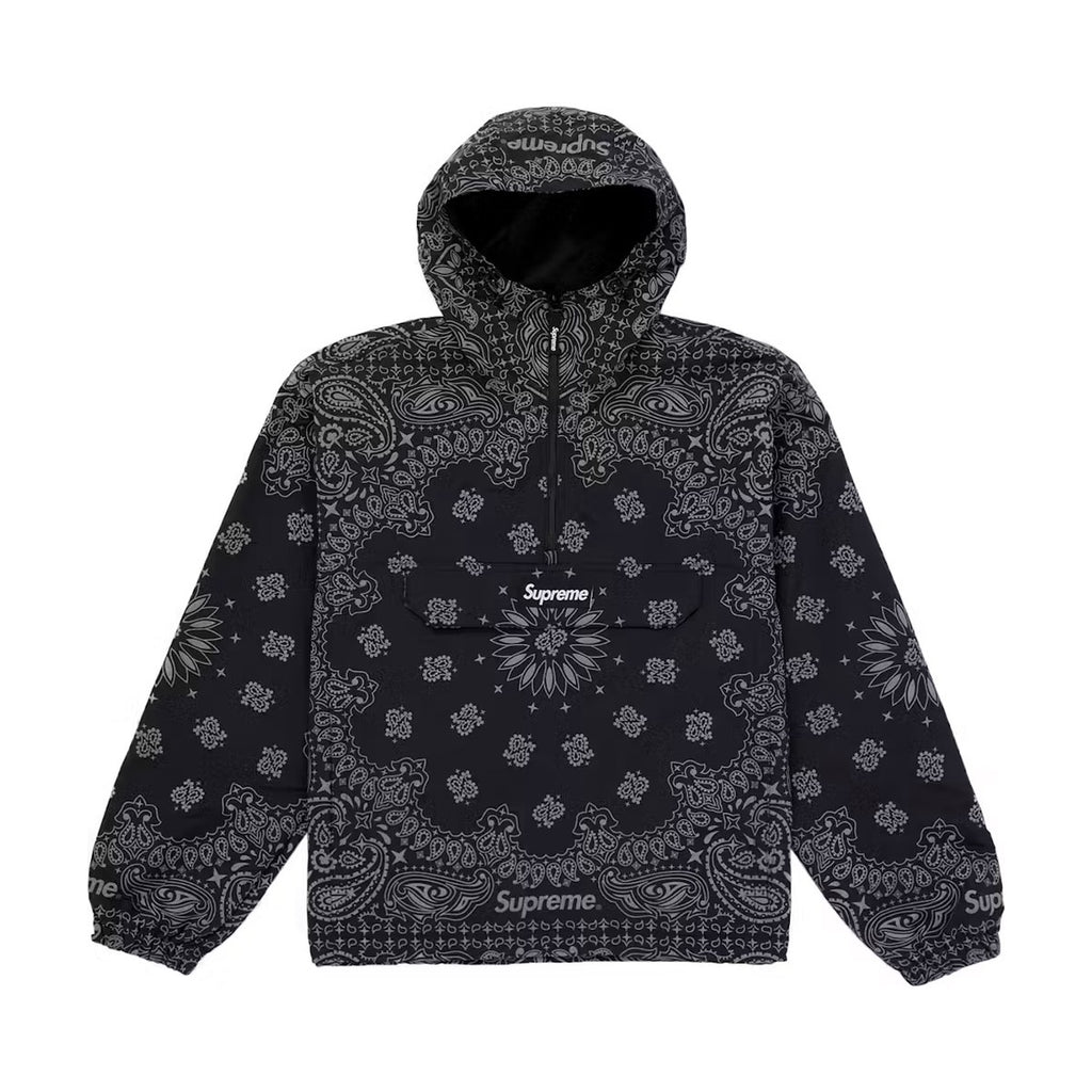 Supreme Reflective Bandana Anorak – Black (SS26)