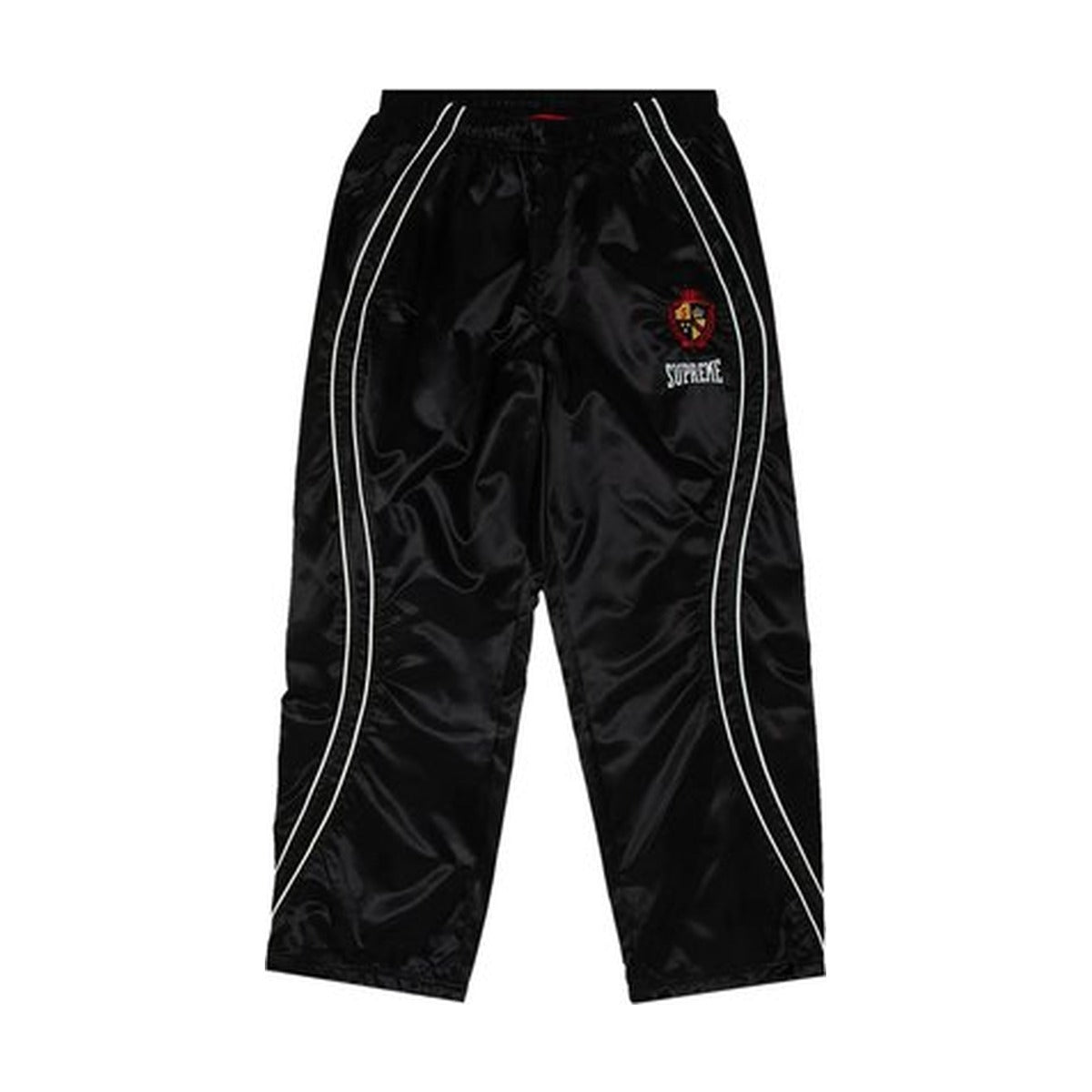 Pantalon de survêtement en satin Supreme – Noir (PE25)
