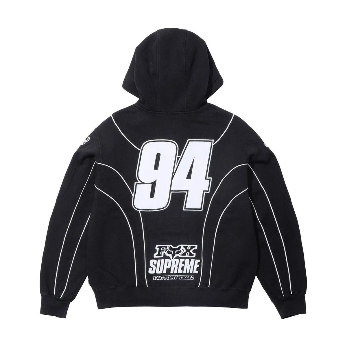 Sweat à capuche zippé Supreme x Fox Racing Factory Team – Noir (AH25)