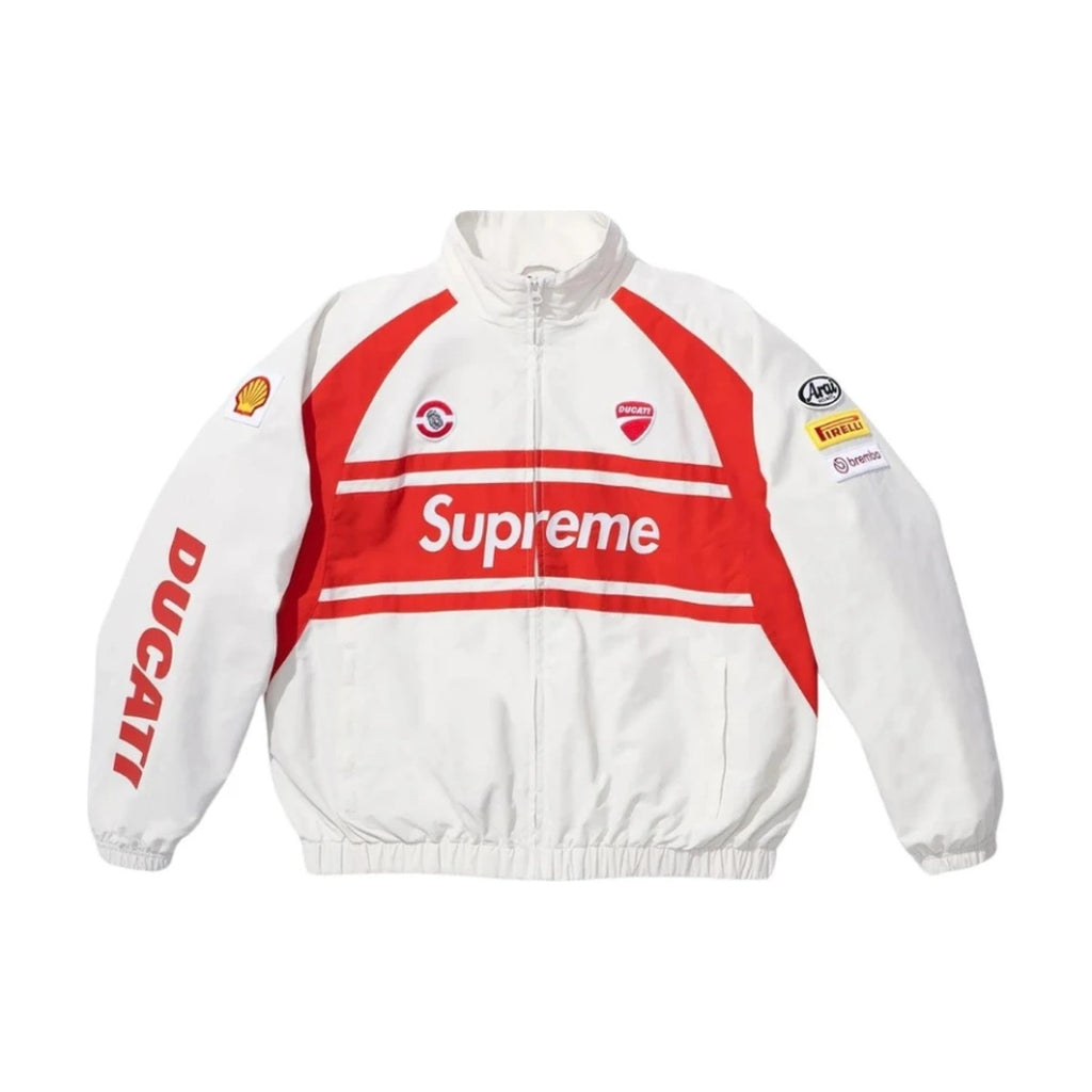 Supreme x Ducati Track Jacket – Light Grey (SS24)
