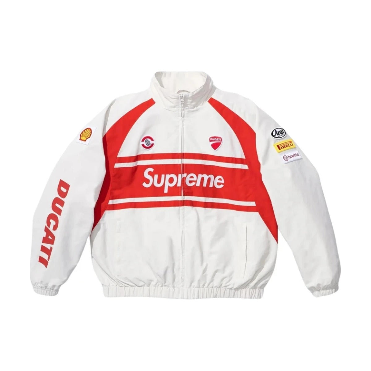 Supreme x Ducati Track Jacket – Light Grey (SS24)