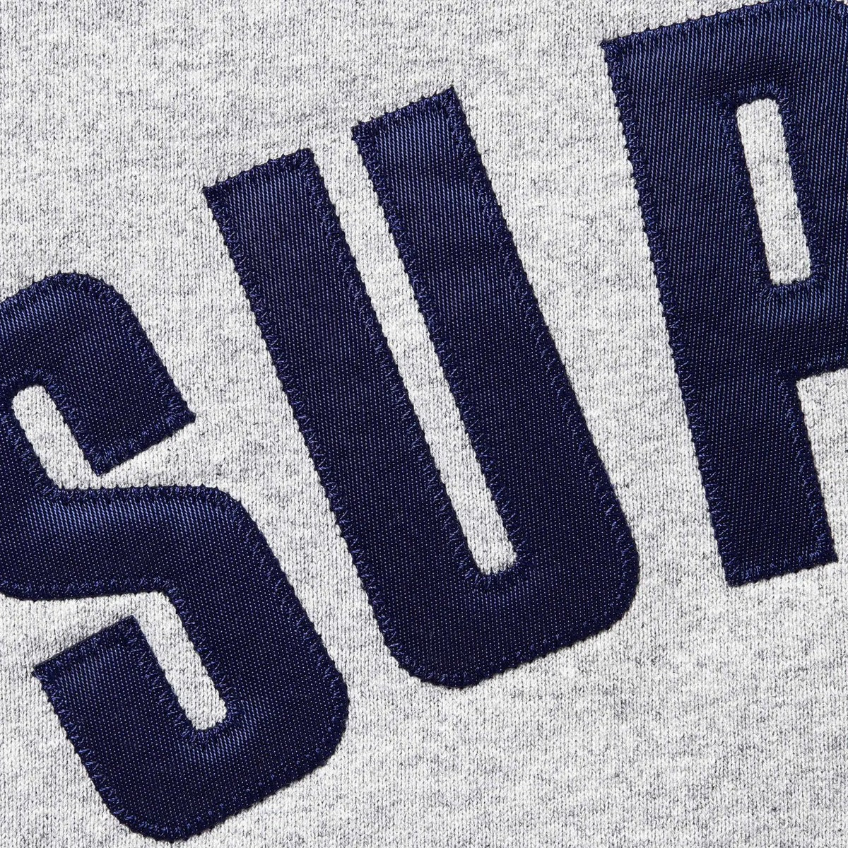 Sweat à capuche zippé Supreme Arc doublé thermiquement – Gris chiné (AH24)