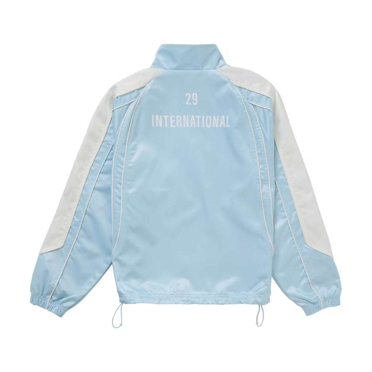 Pull Supreme à bordure en satin – Bleu clair (PE25)