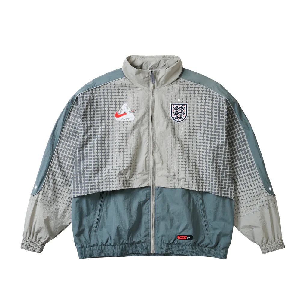 Palace x Nike England Solo Swoosh Track Jacket – Pewter Grey/Cool Grey (SS26)