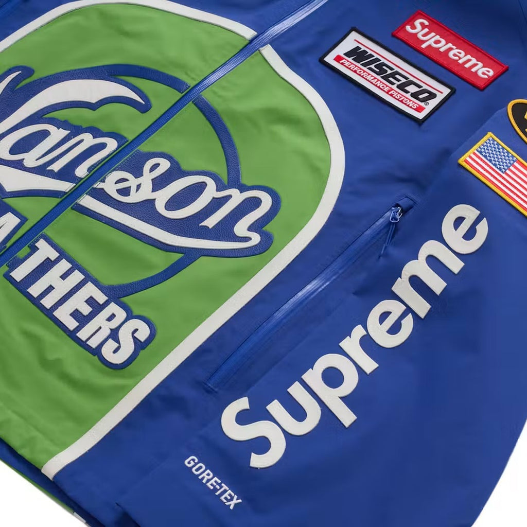 Supreme x Vanson Leathers Gore-Tex Shell Jacket – Royal (FW25)