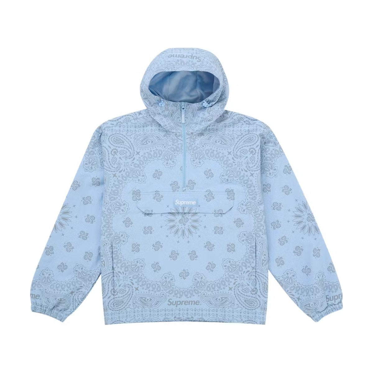 Supreme Reflective Bandana Anorak – Light Blue (SS26)