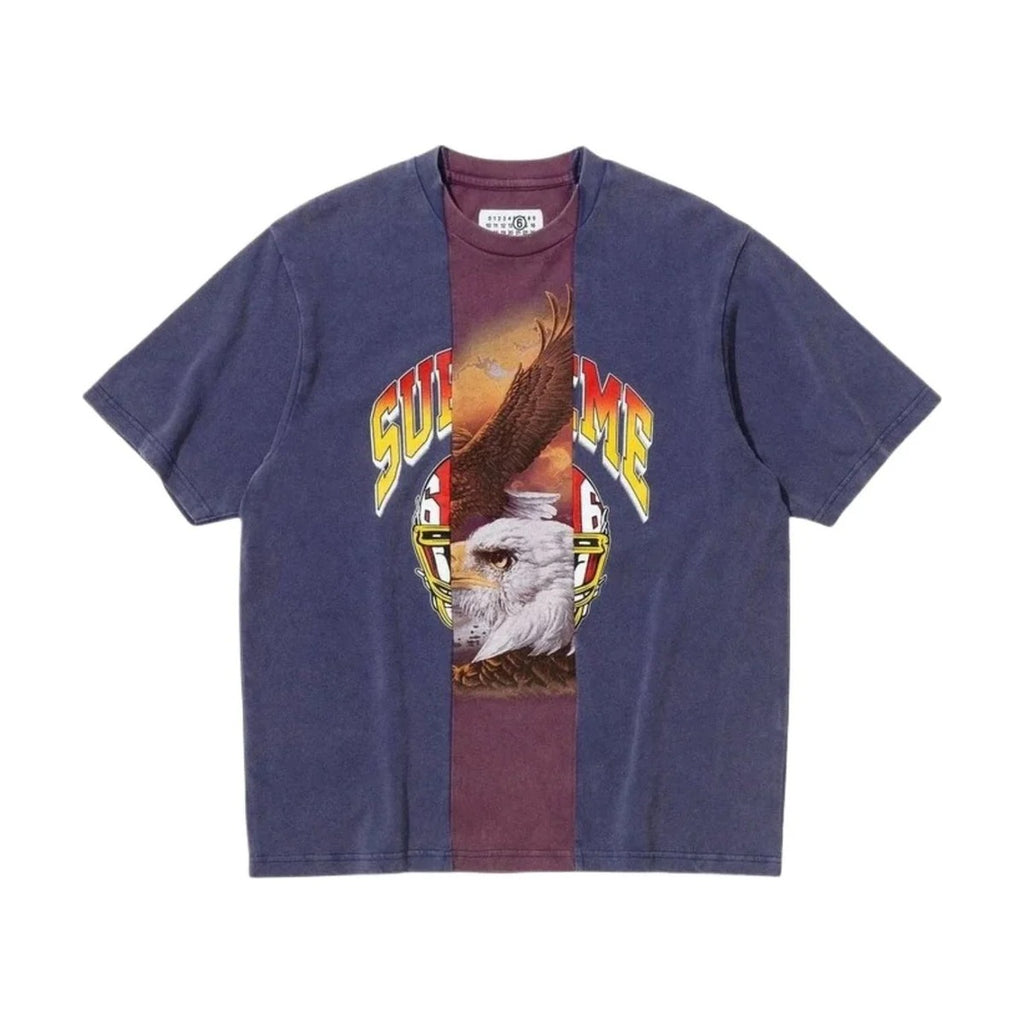 Haut à manches courtes fendues Supreme x MM6 Maison Margiela – Marine (PE26)
