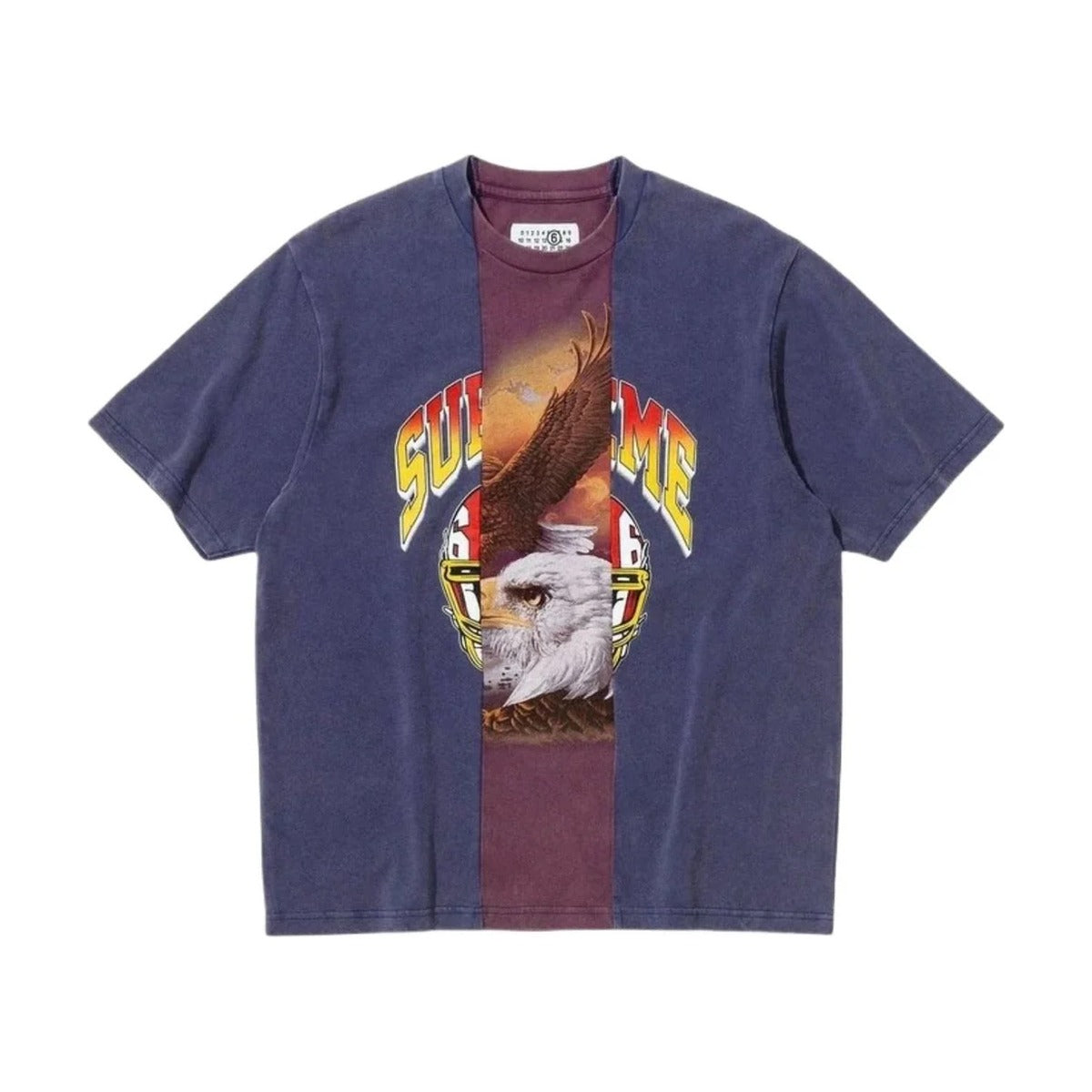 Haut à manches courtes fendues Supreme x MM6 Maison Margiela – Marine (PE26)