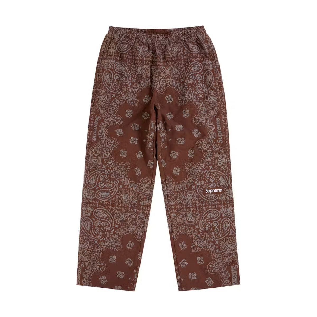 Supreme Reflective Bandana Track Pant – Brown (SS26)