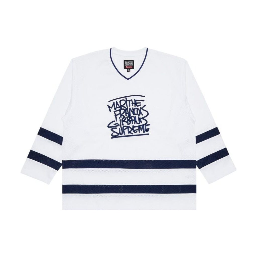 Supreme x Marithé + François Girbaud Hockey Jersey – White (SS25)