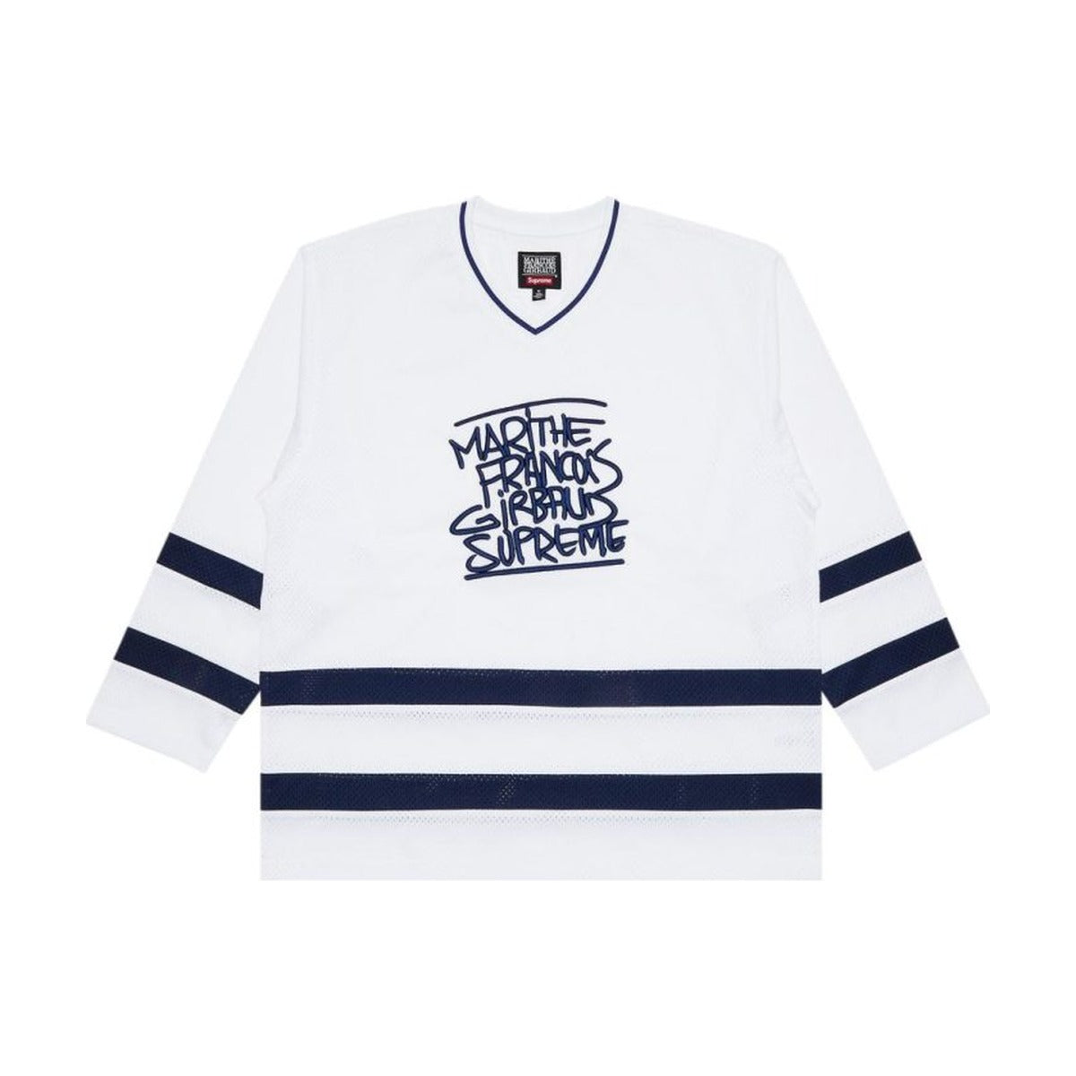 Supreme x Marithé + François Girbaud Hockey Jersey – White (SS25)
