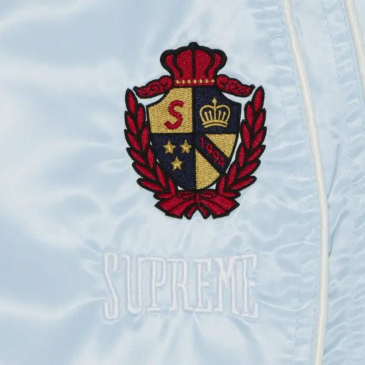 Supreme Satin Track Pant – Light Blue (SS25)