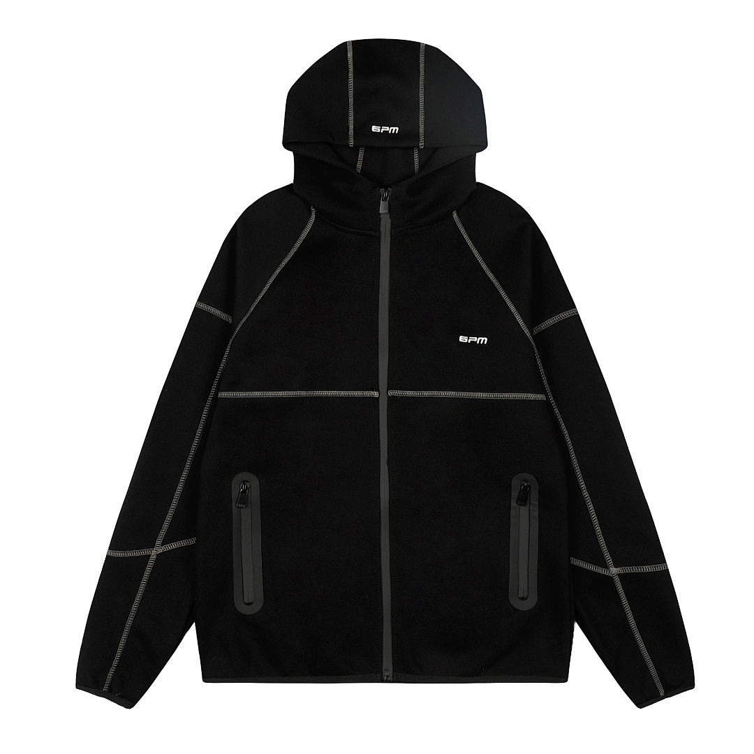 6PM Zip Hoodie Black