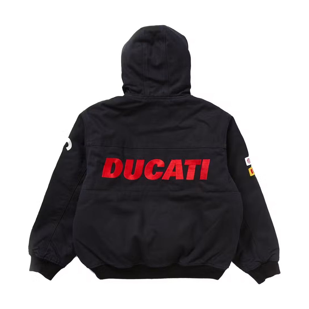 Supreme x Ducati Hooded Work Jacket – Black (SS24)