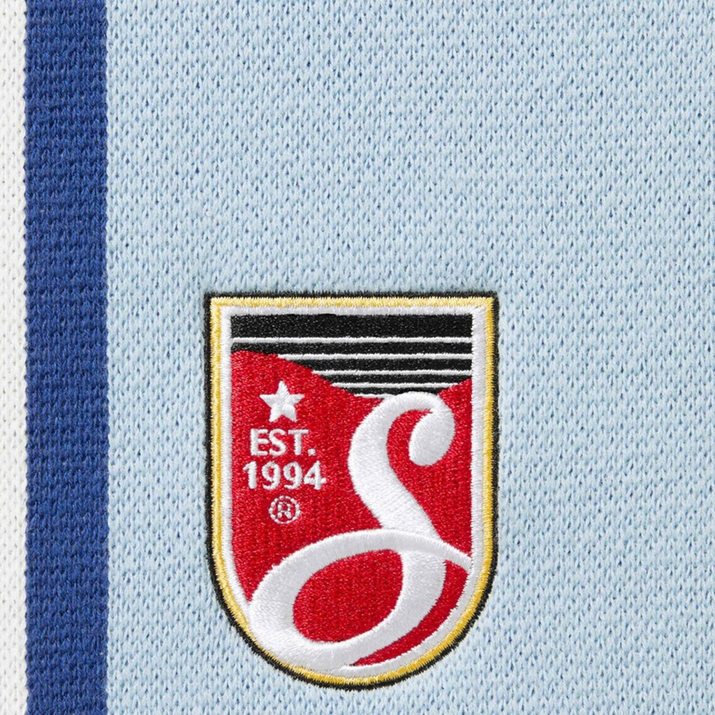 Short de football en maille Supreme x Umbro Bleu ciel (PE25)