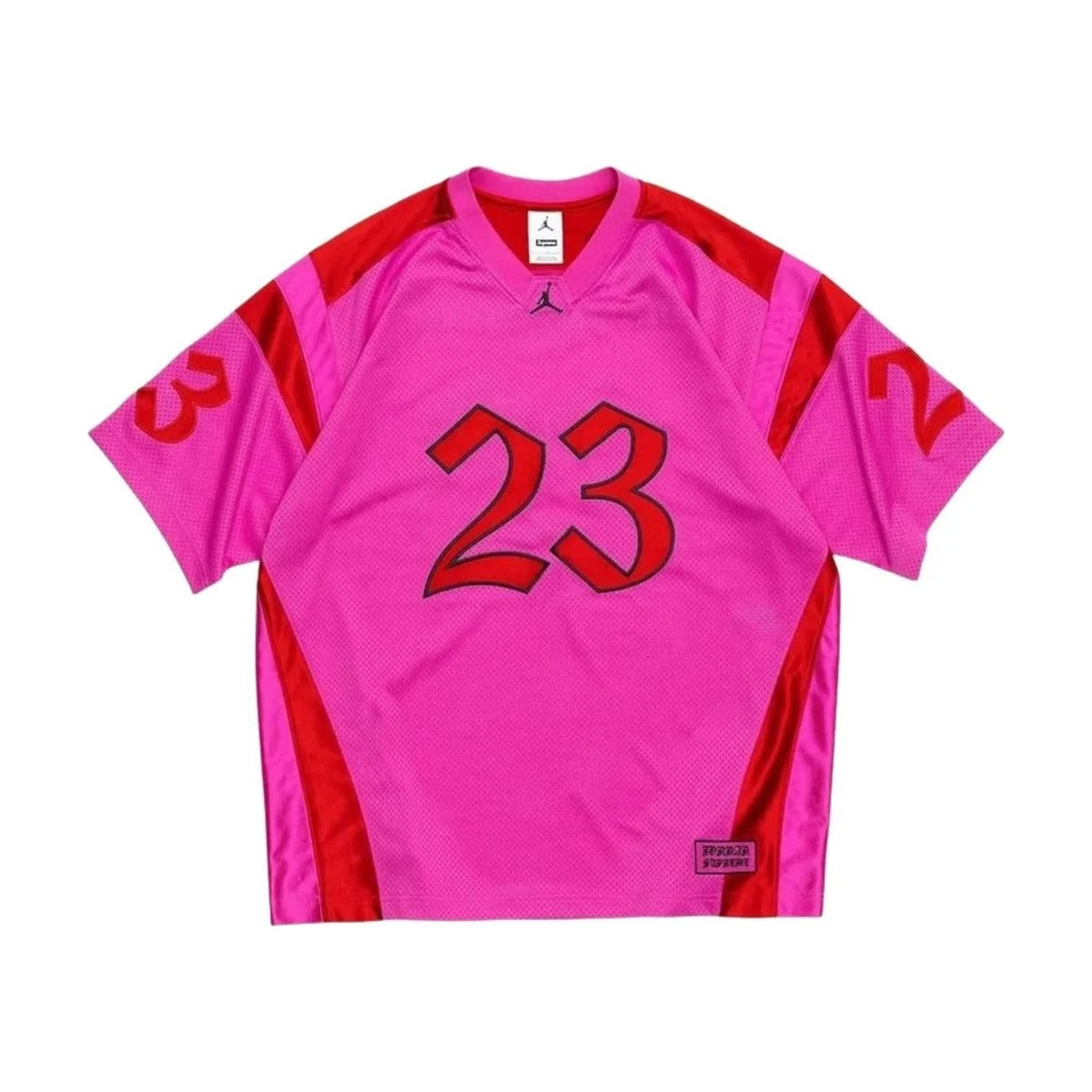 Supreme x Jordan Jersey – Fire Pink/University Red (SS26)