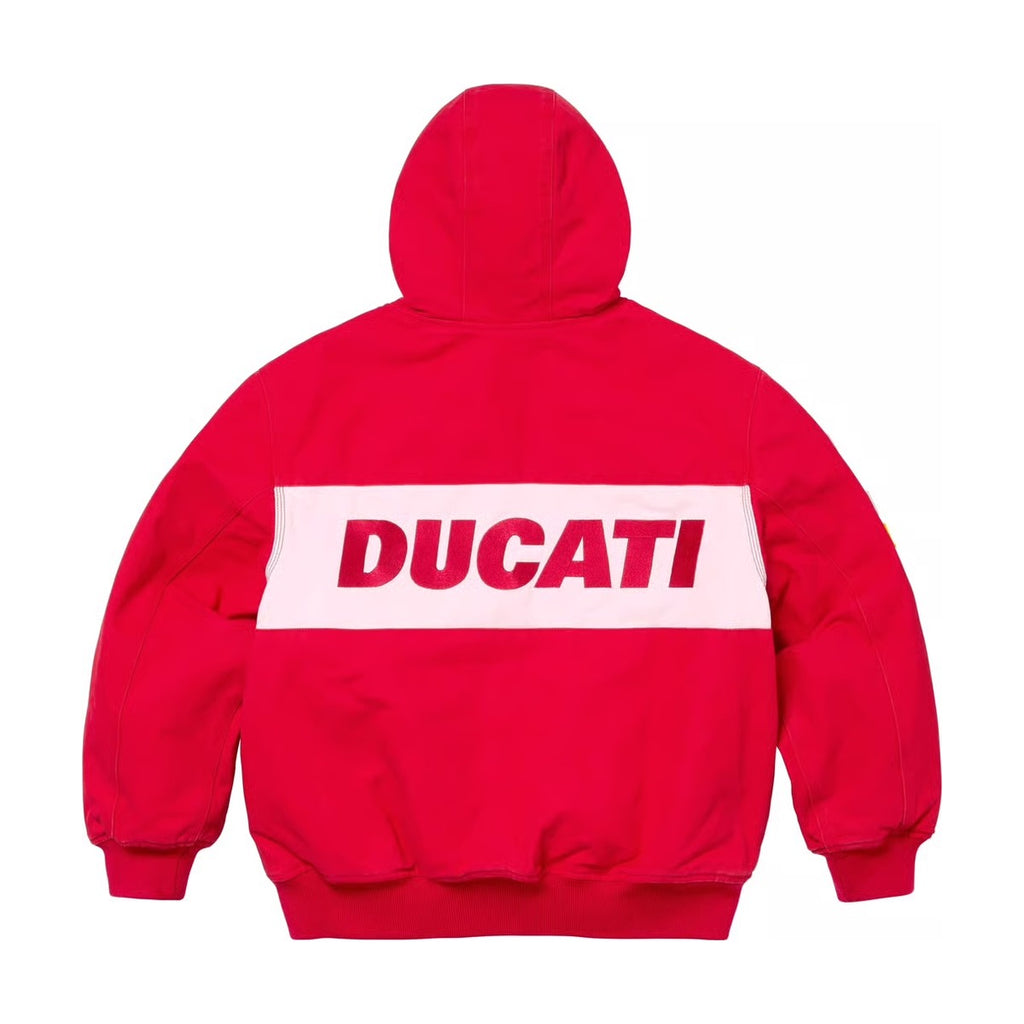 Supreme x Ducati Hooded Work Jacket – Red (SS24)