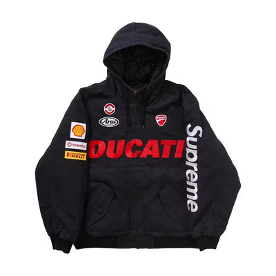 Veste de travail à capuche Supreme x Ducati – Noir (PE24)