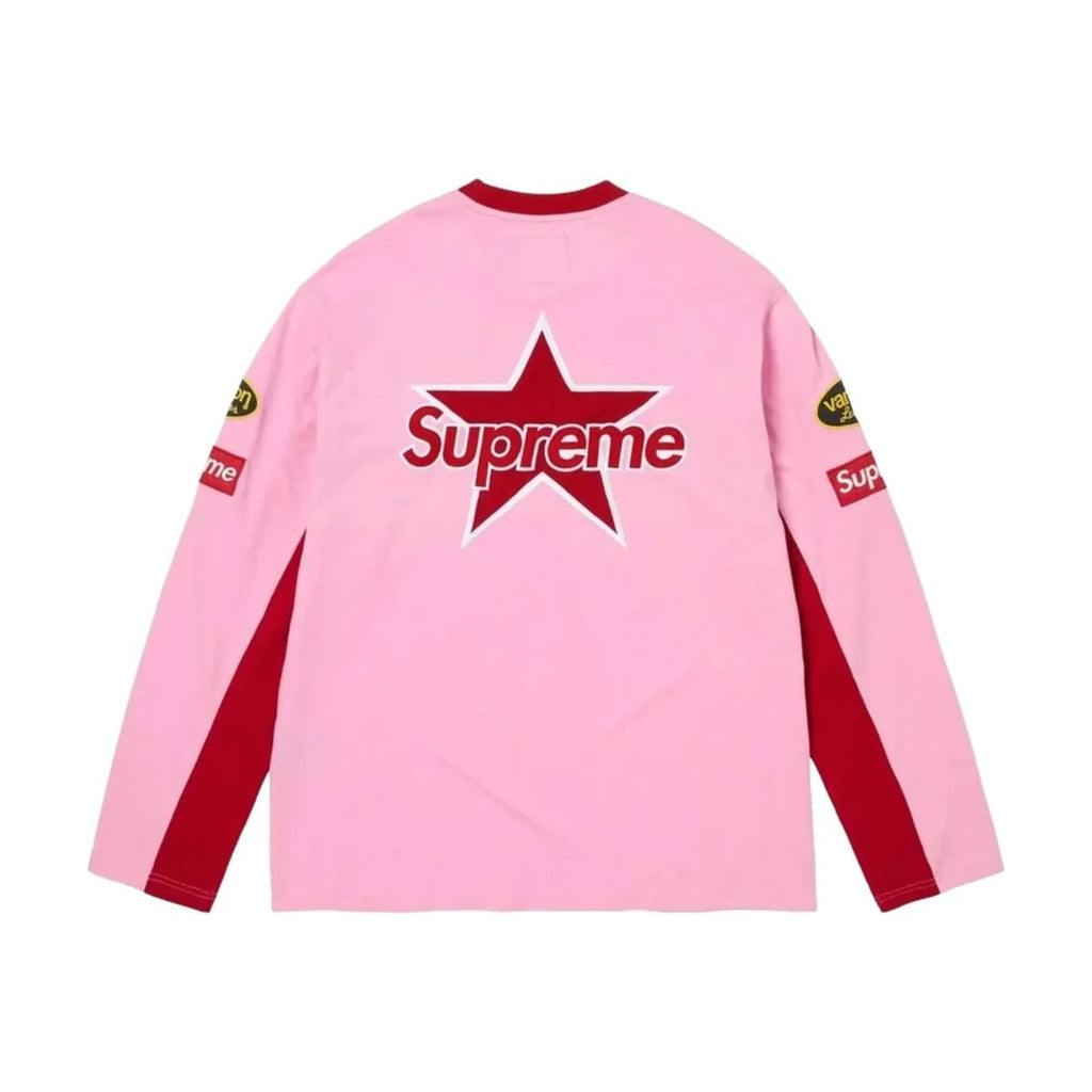 Supreme x Vanson Leathers L/S Top – Pink (SS26)