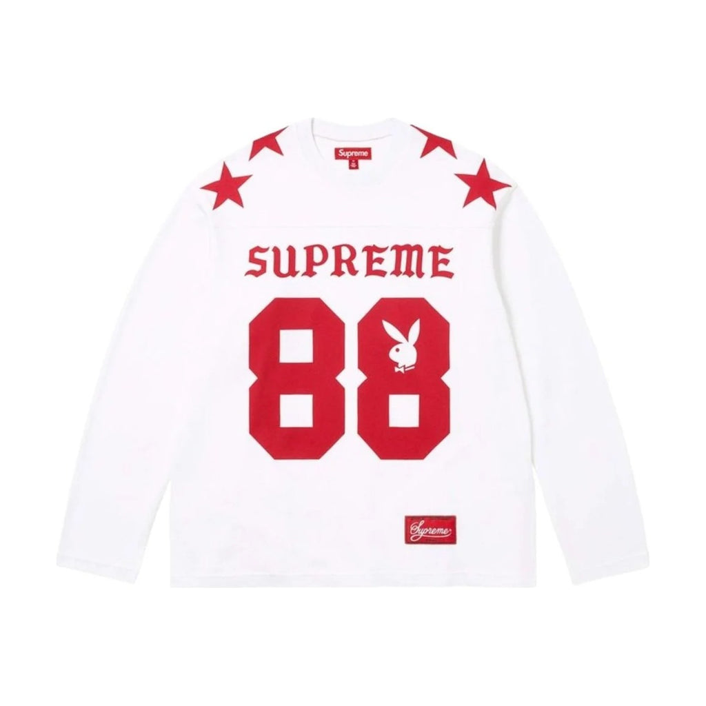 Supreme x Playboy L/S Football Top – White (SS26)