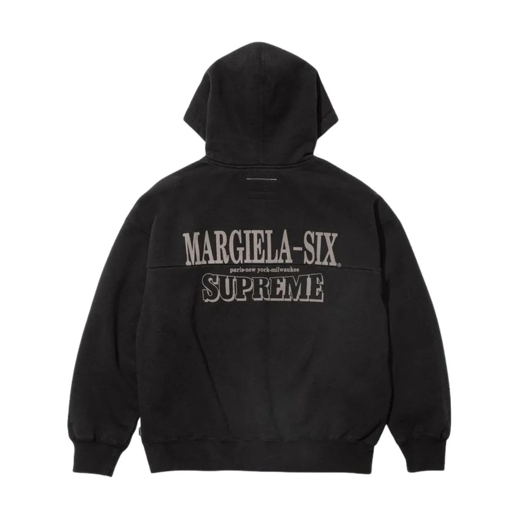 Supreme x MM6 Maison Margiela Eagle Zip Up Hooded Sweatshirt – Black (SS26)