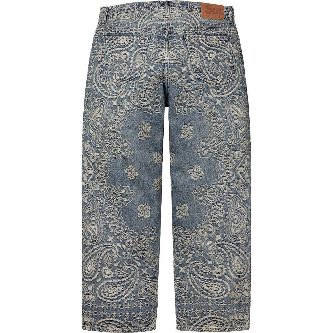 Bandana Jacquard Baggy Jean Blue (SS25)