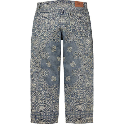 Bandana Jacquard Baggy Jean Blue (SS25)