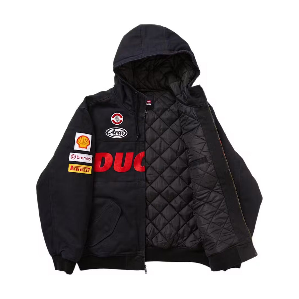 Supreme x Ducati Hooded Work Jacket – Black (SS24)
