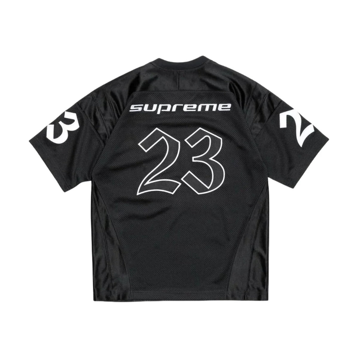 Maillot Supreme x Jordan – Noir/Rouge universitaire (PE26)